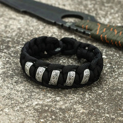 Bracelets Paracorde de Survie Viking Runes Vintage pour Hommes - Survie Shop