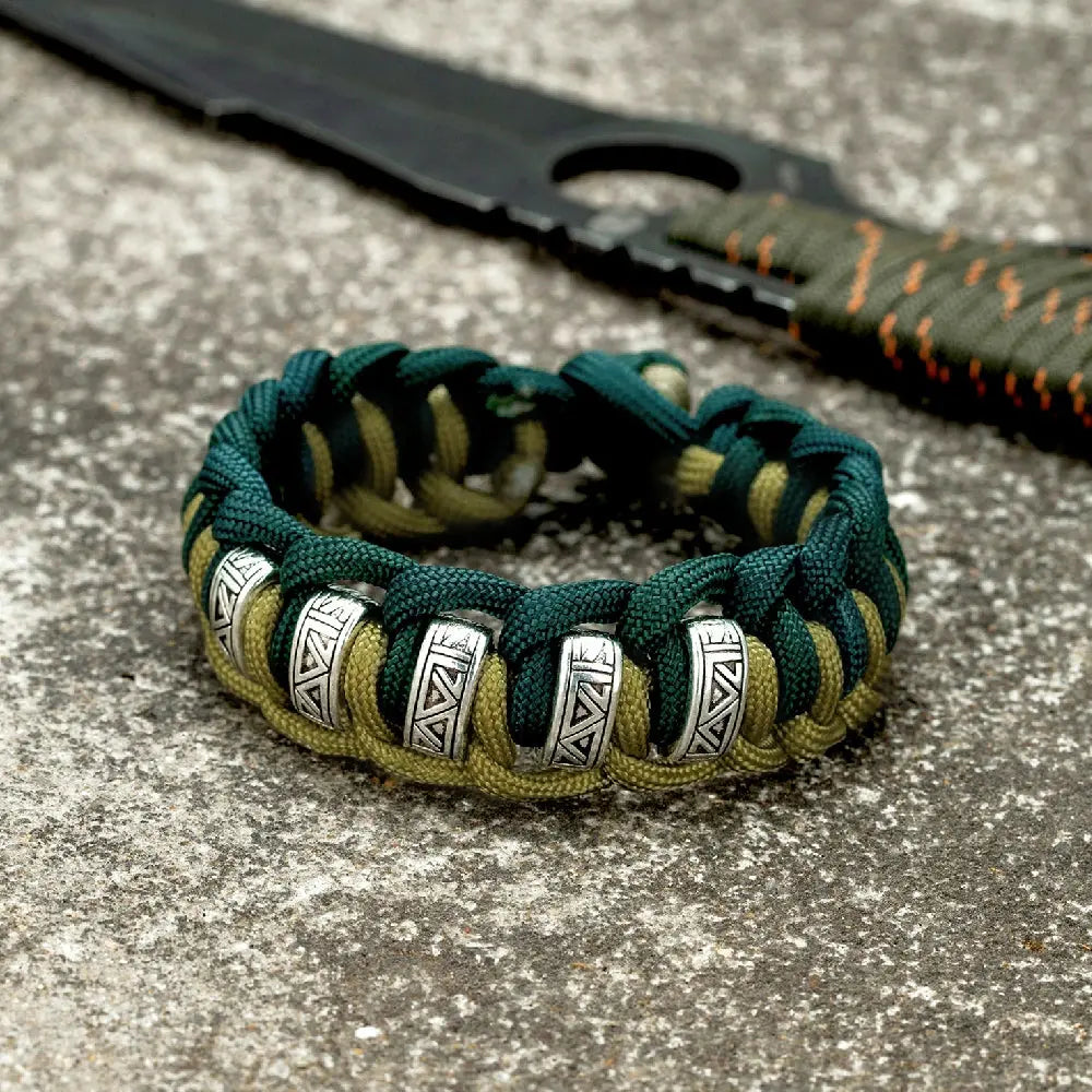 Bracelets Paracorde de Survie Viking Runes Vintage pour Hommes