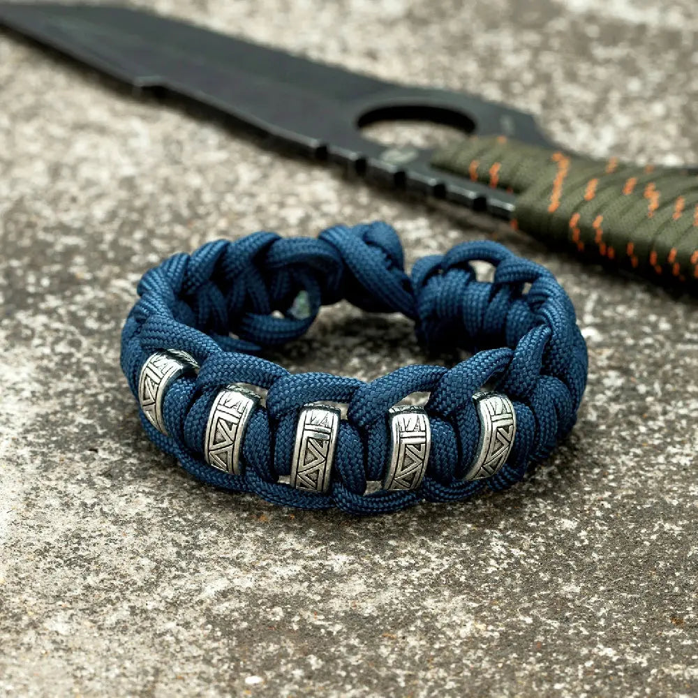 Bracelets Paracorde de Survie Viking Runes Vintage pour Hommes