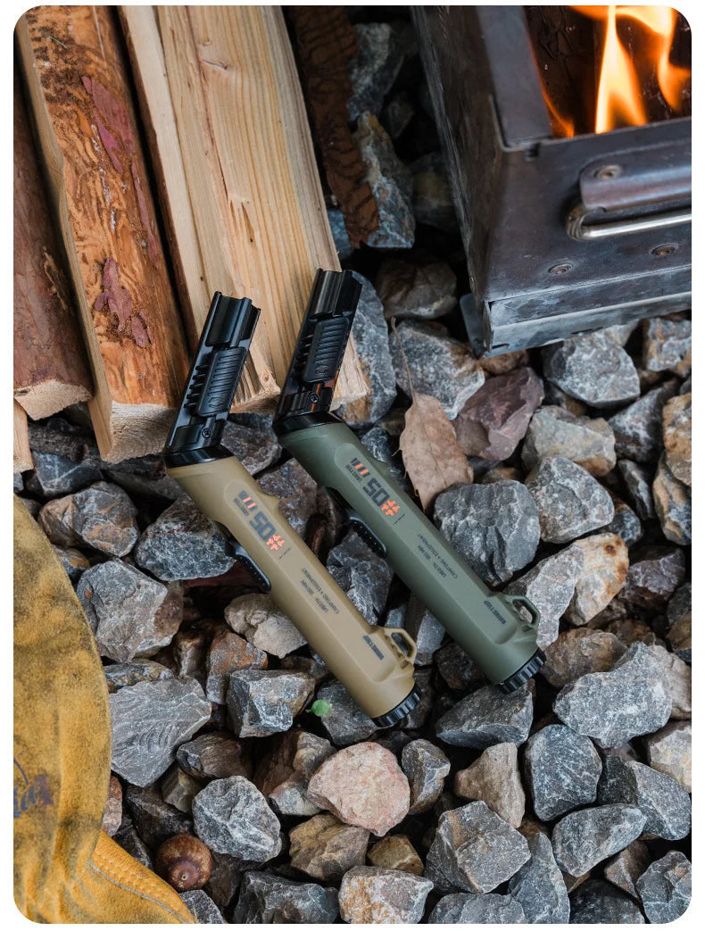 Briquet Torche Coupe-Vent Rechargeable Butane – Flamme Jet Puissante avec Verrouillage Sécurité