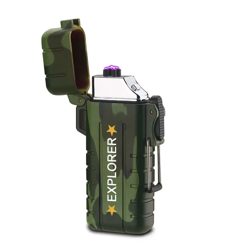 Briquet tempête étanche à chargement USB Survie Shop