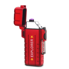 Briquet tempête étanche à chargement USB Survie Shop