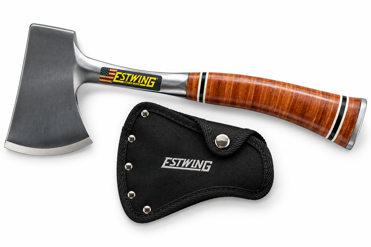 Hache Estwing E24A Sportsman’s Axe – Manche cuir – Acier forgé – Made in USA
