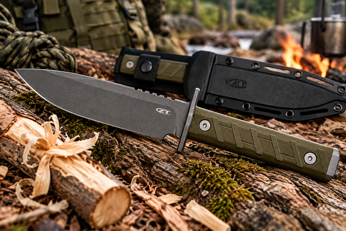 Couteau ZT 0006 CPM 3V – Lame Fixe Tactique Haut de Gamme Fabriqué aux USA