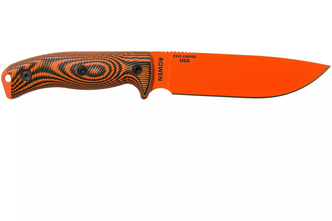 ESEE-6 Orange ou Vert – Couteau de Survie Professionnel en Acier Carbone 1095 | Bushcraft, Camping, Chasse & Outdoor