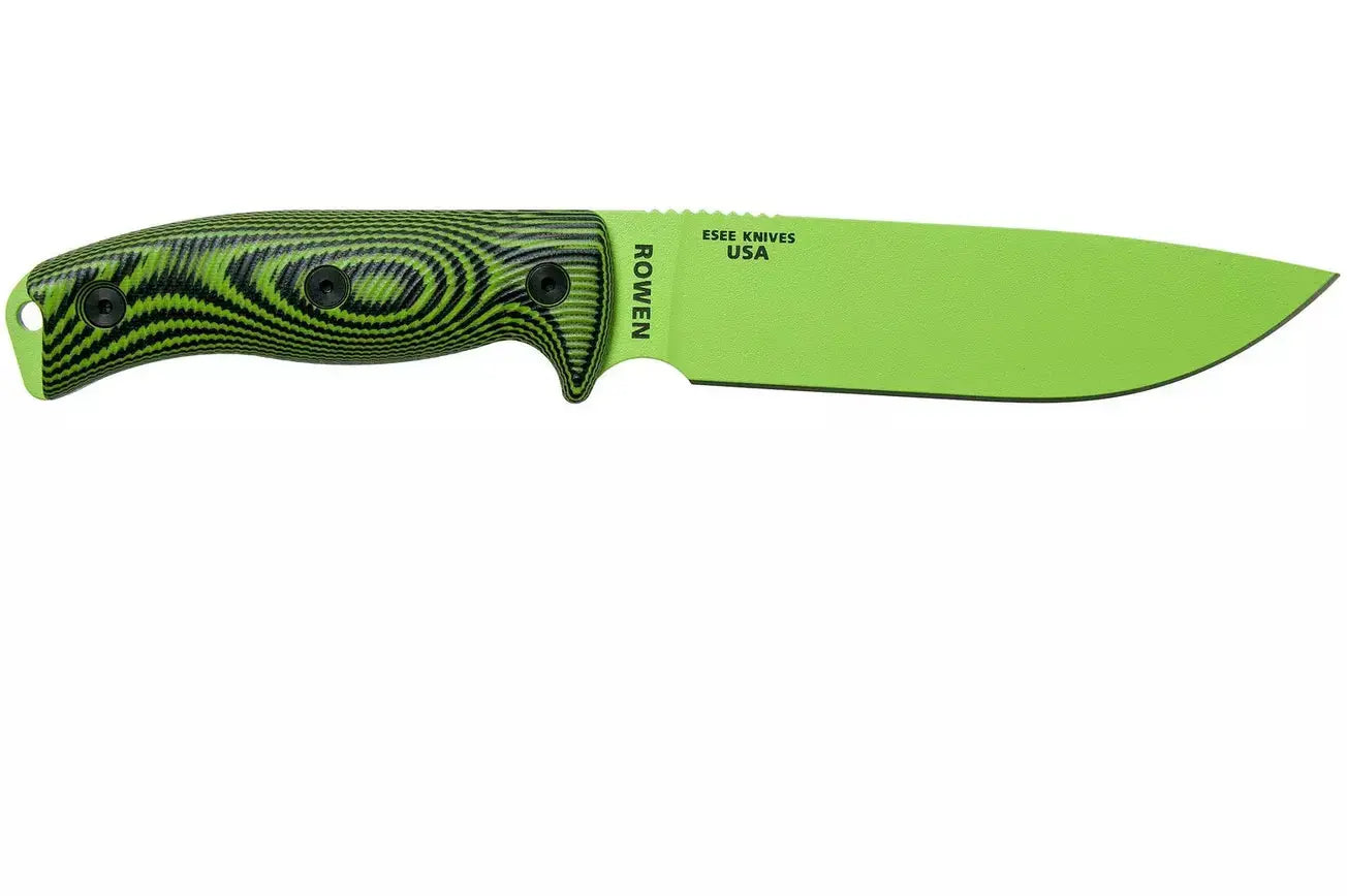 ESEE-6 Orange ou Vert – Couteau de Survie Professionnel en Acier Carbone 1095 | Bushcraft, Camping, Chasse & Outdoor