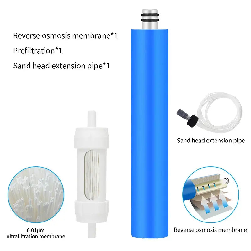 Pompe à eau Filtrante Système de purification par osmose Survie et Trekking - Survie Shop