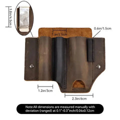 Holster en Cuir Véritable pour Couteau de Poche EDC - Survie Shop