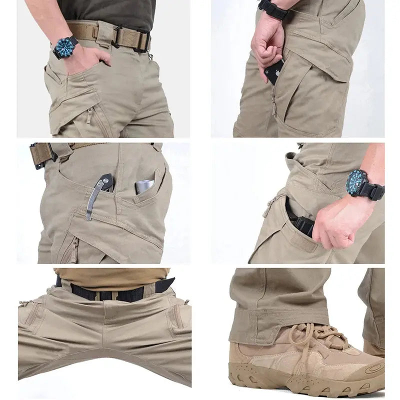 Pantalon Cargo Tactique Homme – 9 Poches, Résistant & Confort Outdoor / Militaire - Survie Shop