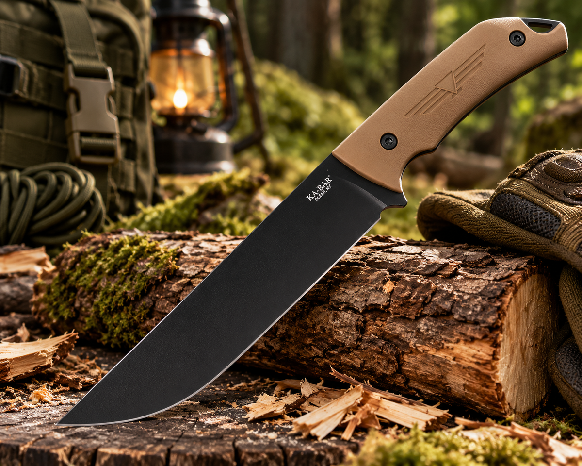 KA-BAR Jarosz Camp Turok 7511 – Couteau Bushcraft 1095 Cro-Van