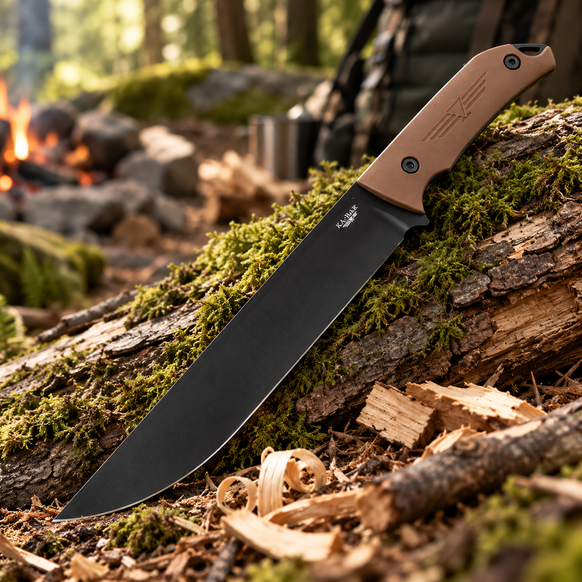KA-BAR Jarosz Camp Turok 7511 – Couteau Bushcraft 1095 Cro-Van