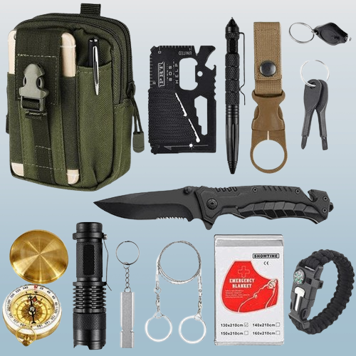 Military Survival Kit<br> French - Green