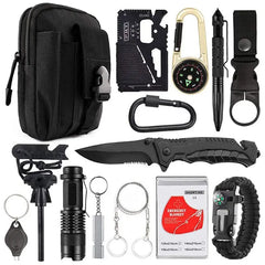 Kit de Survie Tactique 13 en 1 – Complet & Compact - Survie Shop