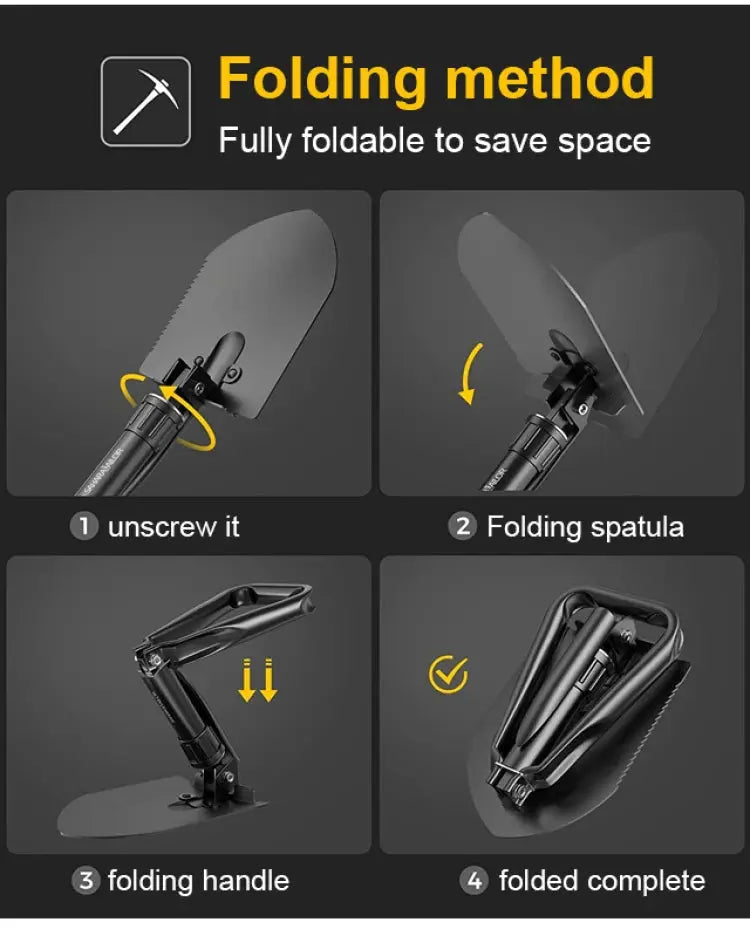 Pelle de Survie Pliable & Multifonctions