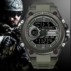 Montre Militaire Numérique 50m Étanche - Survie Shop