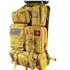 Sac Militaire Molle - 5 compartiments Survie Shop