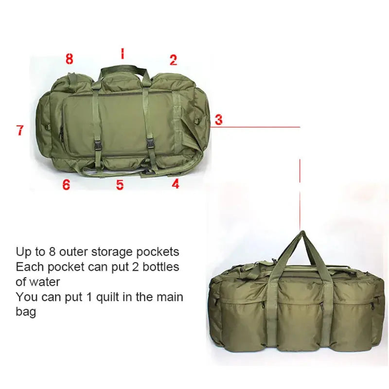 Sac Militaire tactique militaire capacité 100l Survie Shop