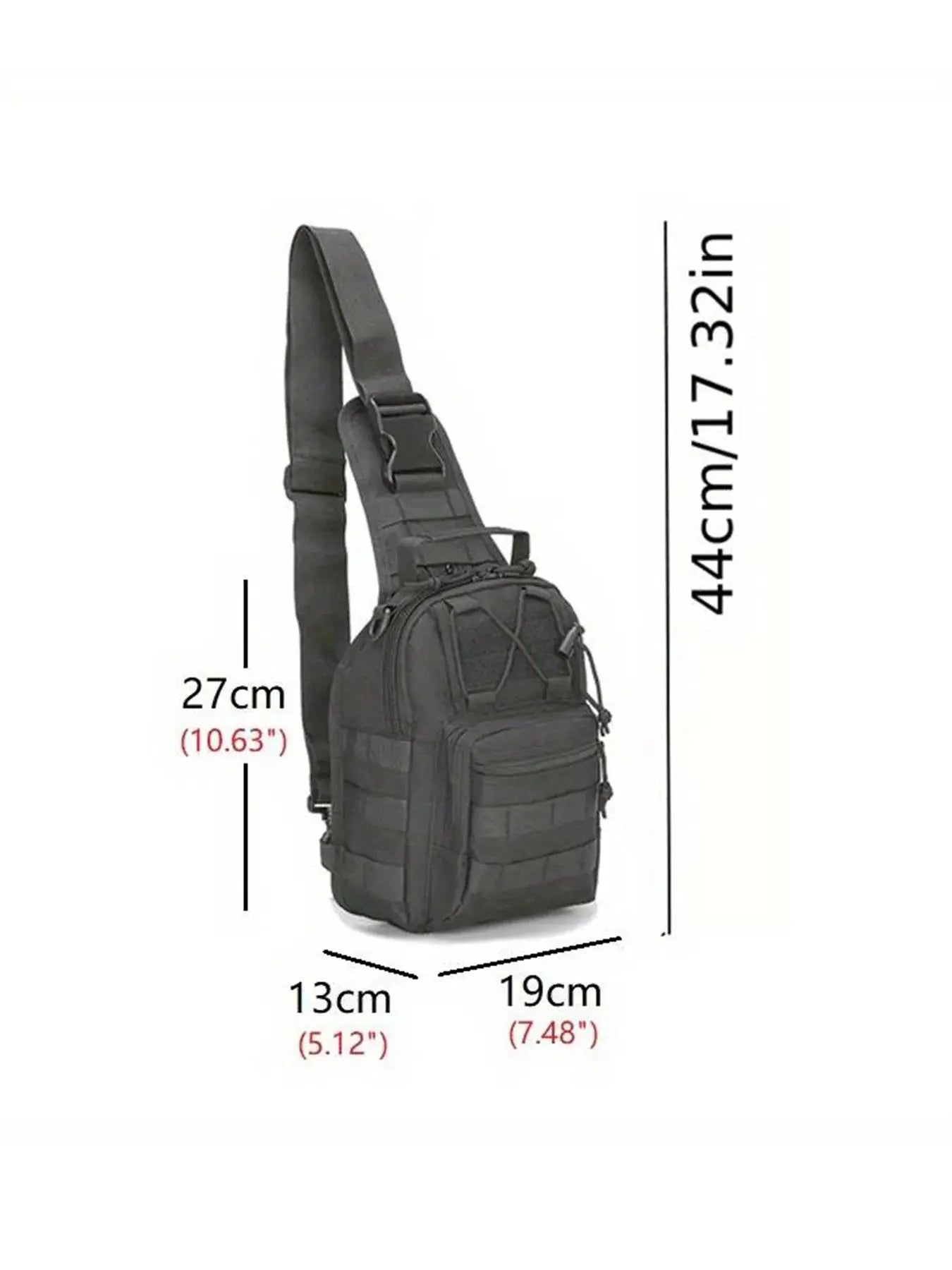 Sac à Bandoulière Tactique Polyvalent 3 en 1 pour Randonnée Chasse Voyage - Survie Shop