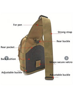 Sac à Bandoulière Tactique Polyvalent 3 en 1 pour Randonnée Chasse Voyage - Survie Shop