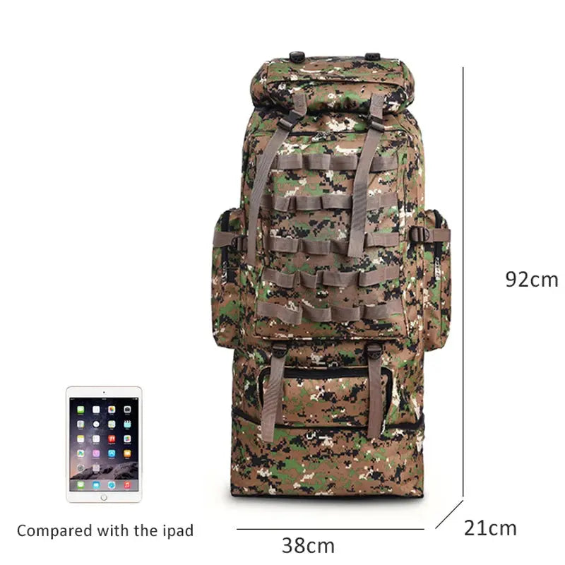 Sac à Dos Militaire  100L - Camouflage Survie Shop