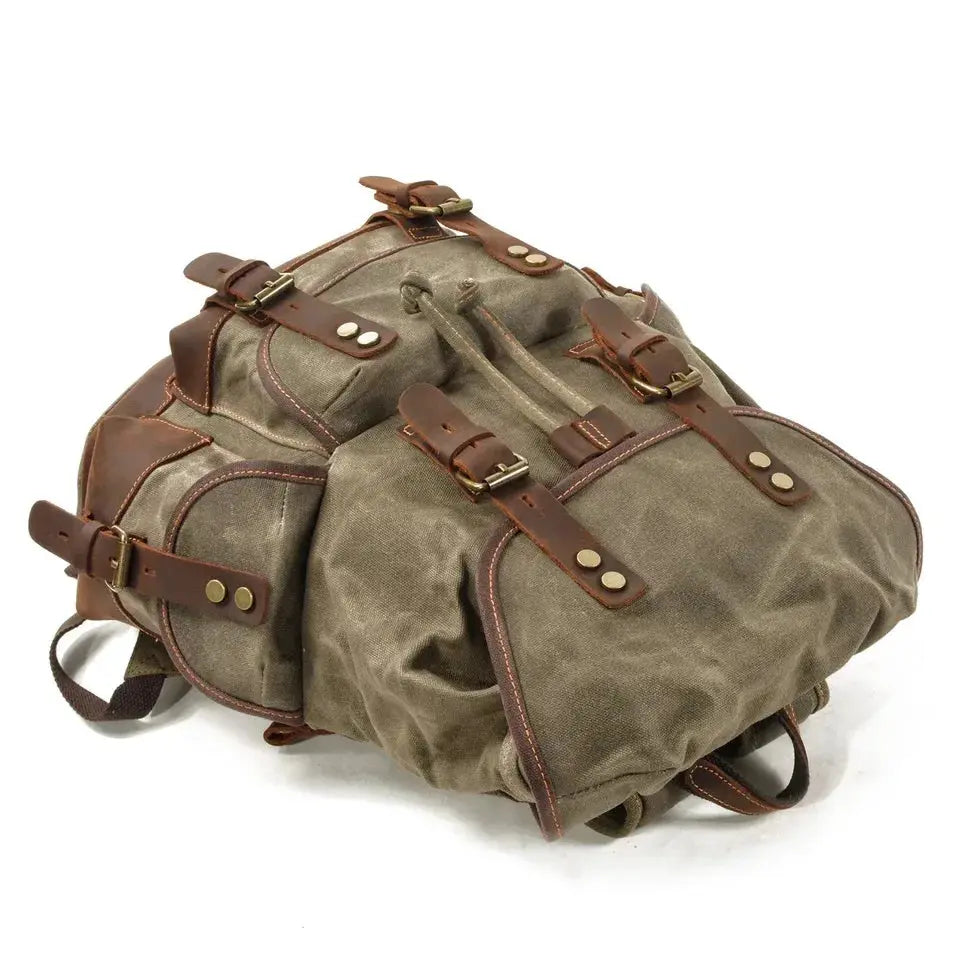 Sac à Dos Vintage en Canvas Bushcraft Qualité pour Homme - Survie Shop