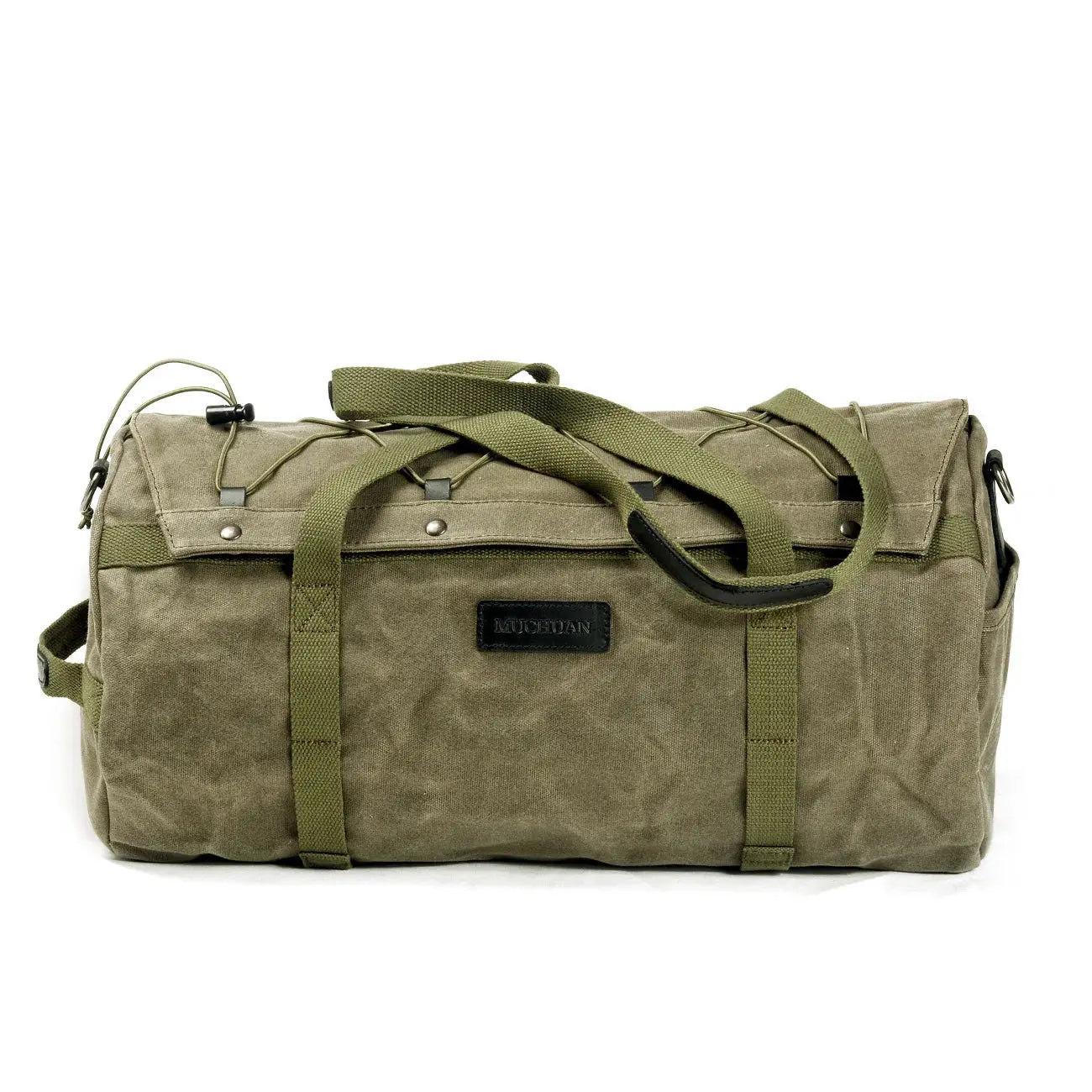 Sac de Voyage Homme Vintage Moto en Toile Canvas, Fermeture Éclair - Style Authentique - Survie Shop