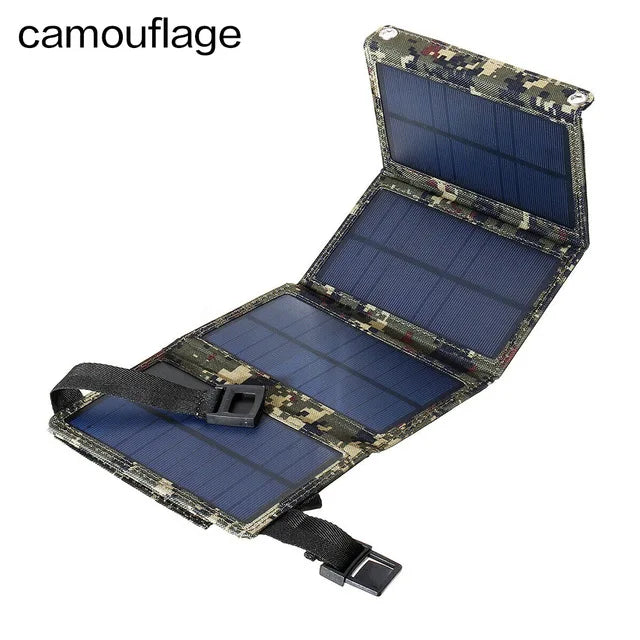 Panneau solaire portatif 4 panneaux camouflé