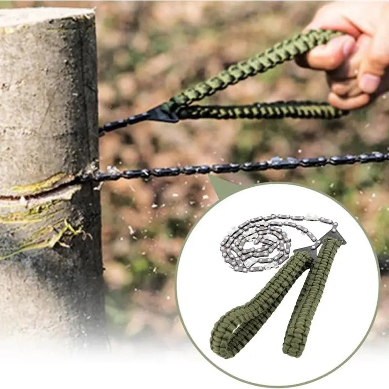 Scie de Survie Manuelle Paracorde-Lègére, fiable et indispensable