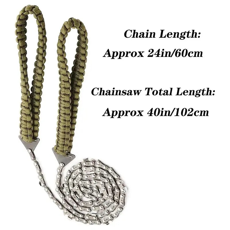 Scie de Survie Manuelle Paracorde-Lègére, fiable et indispensable