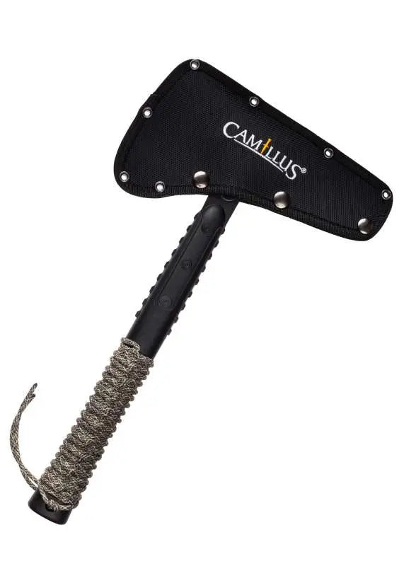 Tomahawk Camillus SIN™ – Hache Tactique Outdoor, Bushcraft & Survie avec Étui