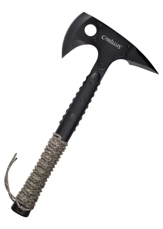 Tomahawk Camillus SIN™ – Hache Tactique Outdoor, Bushcraft & Survie avec Étui