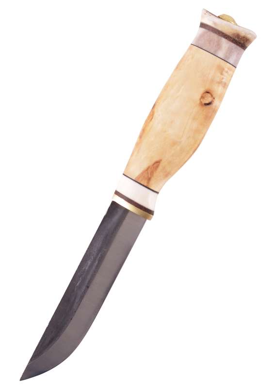 Couteau Bushcraft Finlandais Wood-Jewel Vuolu 10 – Lame Carbone