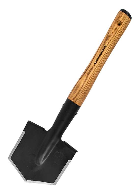 Pelle de survie Condor – Acier carbone 1045 & manche Hickory américain brûlé