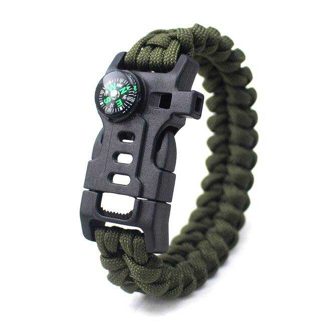 bracelet paracorde allume feu vert