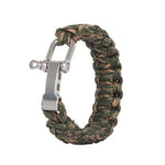 Bracelet Paracorde avec Manille Camouflage
