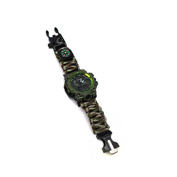 bracelet paracorde camouflage montre