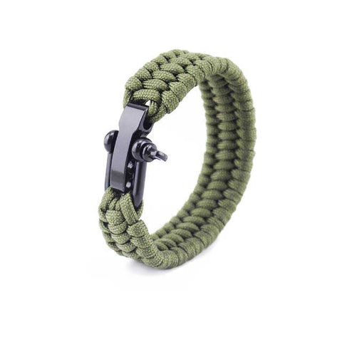 bracelet paracorde cobra vert