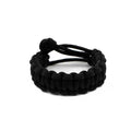 bracelet paracorde coulissant noir
